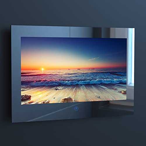 Haocrown 22 Pollici Touchscreen Smart Mirror TV per Bagno IP66 Impe...