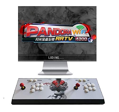 Kulukula Retro Arcade Game Console WIFI, Pandora Box RRTV 11 Arcade Machine Support Download giochi 1280 x 720 Full HD risoluzione, All Metal Shell (4300Games)