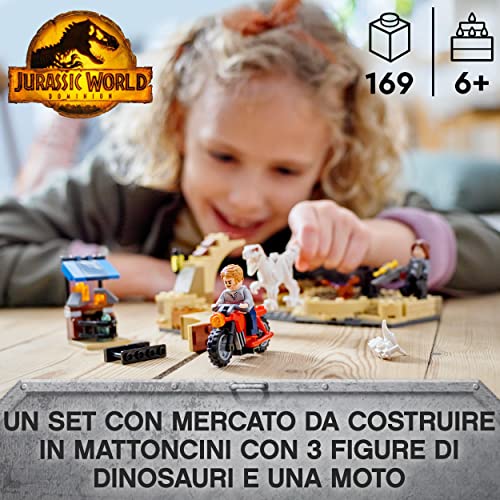LEGO Jurassic World Atrociraptor: Inseguimento sulla Moto, Include ...