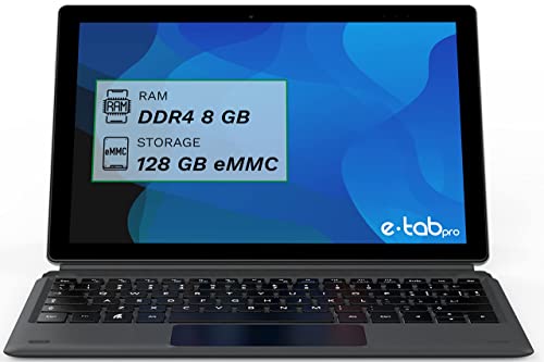 Microtech e-tab Pro 4+, Tablet Windows 10 con Tastiera, 10 pollici,...