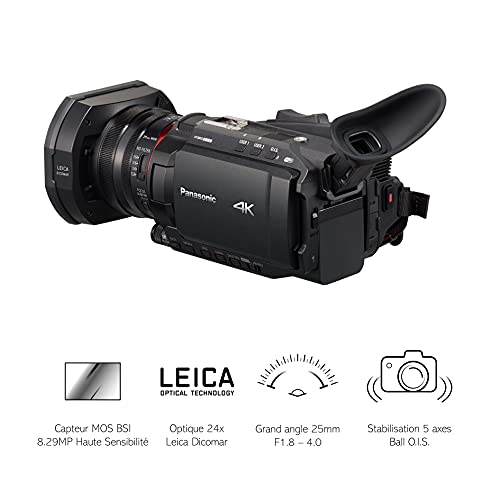 Panasonic HC-X1500E Videocamera 4k 60p, Schermo 3.5 , Controllo Wir...
