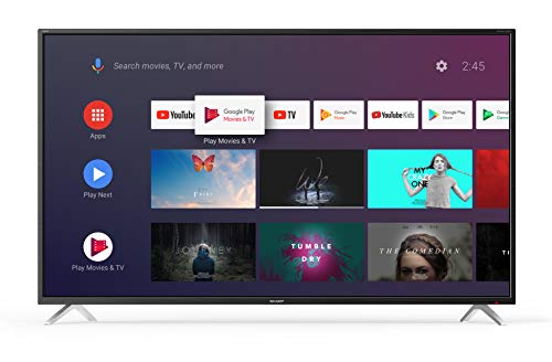 Sharp Aquos 4T-C65BL2EF2AB - 65  Smart TV 4K Ultra HD Android 9.0, Wi-Fi, DVB-T2 S2, 3840 x 2160 Pixels, Nero, suono Harman Kardon, 4xHDMI 3xUSB, 2019