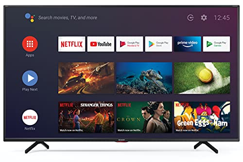 Sharp Aquos 65BN6E 65  Dolby ATMOS Android 9.0 Smart TV 4K Ultra HD, Wi-Fi, DVB-T2 S2, 3840 x 2160 Pixels, Nero, suono Harman Kardon, 3xHDMI 3xUSB, 2020 [Classe di efficienza energetica A]