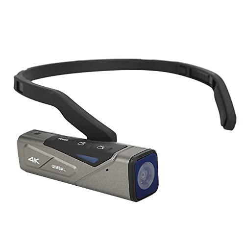 Videocamera indossabile da Testa, EP7 4K DV Montaggio su Testa 60FPS Fotografia Video WiFi Schermo di Ricezione in Tempo Reale Videocamera Sportiva Digitale Intelligente DV(con Telecomando)