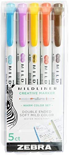 ZEBRA - Mildliner Hl Warm 5Pk