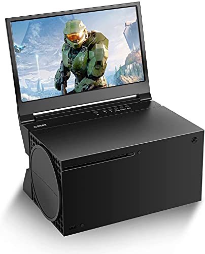 G-STORY Monitor Xbox Series X da 12,5 pollici,UHD 4K monitor portatile per Xbox Series X, monitor Schermo IPS per Xbox Series X (non incluso) con due HDMI, HDR, Freesync