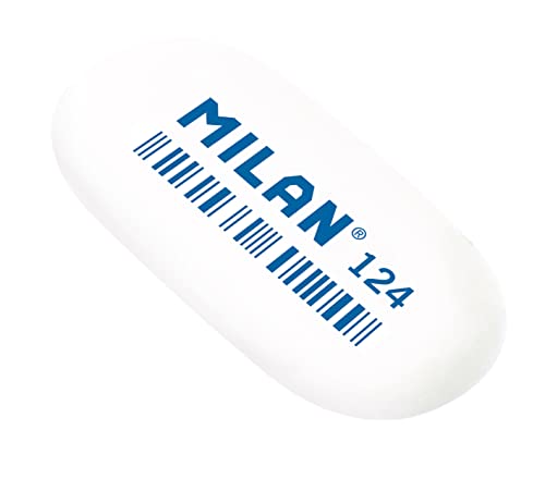 Milan - Confezione da 24 gomme da cancellare miga di pane ovali, lingua di gatto 124