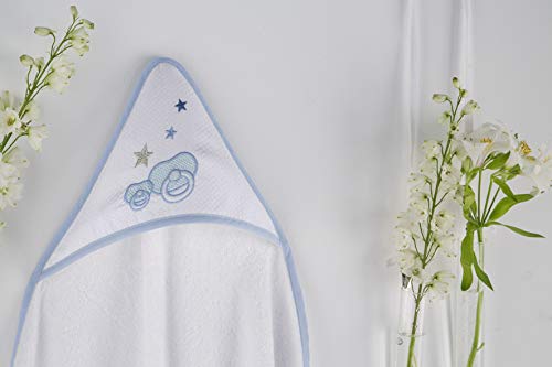 Pielsa Baby | Mantello da bagno per neonati | Mantello da bagno per neonati mesi | Mantello da bagno invernale | Mantello da bagno morbido | Bagno igienico | Colore blu | Dimensioni 100 x 100 cm