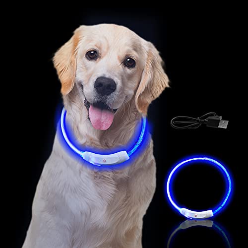 QOCO Collare Luminoso per Cani, Collare per Cani Ricaricabile USB, ...