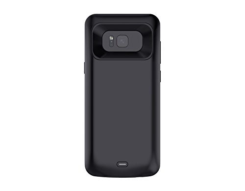 L ultima Cover Protettiva per Caricabatterie Galaxy S8, Custodia per Batteria Portatile da 5000 mAh, Power Bank Mobile, per Samsung Galaxy S8 (5,8 pollici Nero)