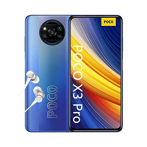 POCO X3 Pro - Smartphone 8+256GB, 6,67” 120Hz FHD+ DotDisplay, Snapdragon 860, 48MP Quad Camera, 5160mAh, Frost Blue (Versione Italia + 2 Anni di Garanzia)