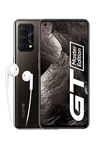 realme GT Master Edition Smartphone, Qualcomm Snapdragon 778G 5G, Samsung AMOLED Fullscreen 120Hz, Ricarica SuperDart da 65W, Fotocamera principale da 64MP, Dual Sim, NFC, 6+128GB, Cosmos Black