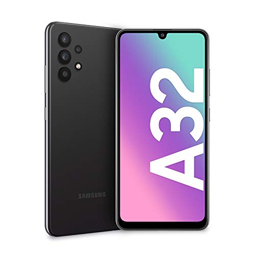 Samsung Galaxy A32 4G Smartphone Android Senza SIM 6.4 Pollici, Display Infinity-U FHD+, 4 Fotocamere Posteriori, 4GB RAM e 128GB, Batteria 5.000 mAh, Awesome Black (Nero) [Versione Italiana]