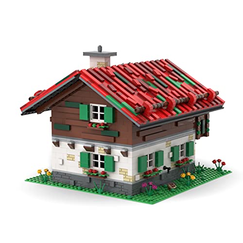 SENG Casetta da montagna modulare MOC-55694, 2375 pezzi, modello da collezione, compatibile con LEGO