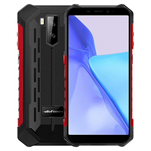 Ulefone ARMOR X9 Pro, Android 11 4G Rugged Smarphone, 4GB RAM 64GB ROM, 5,5  Cellulare Robusto IP68, Dual SIM, Tripla Fotocamera Subacquea 13MP, Batteria 5000mAh, Sblocco Facciale, GPS NFC Rosso