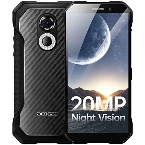 DOOGEE S61 Rugged Smartphone (2022), 6GB+64GB Telefono Indistruttibile, 20MP AI Fotocamera+20MP Visione Notturna, Antiurto Cellulare 5180 mAh Impermeabile, 6,0 , Android 12, 4G Dual SIM NFC (Kevlar)