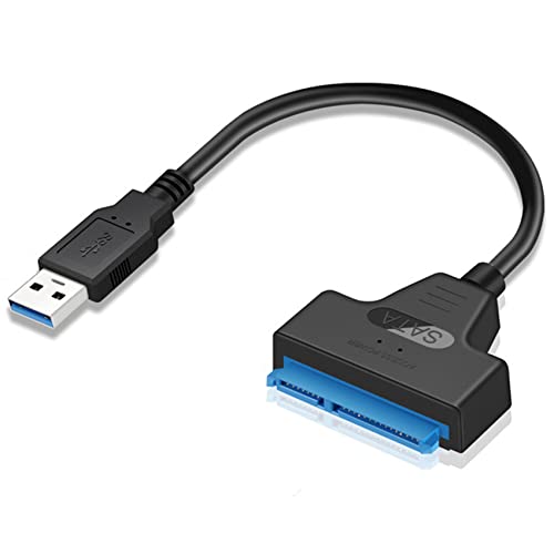 EasyULT Adattatore USB 3.0 a SATA, Convertitore e Cavo Esterno USB 3.0 a SATA per HDD SSD 2.5 Pollici, Supporta Windows XP Vista 7 8 10 e Mac OS ECC [Supporto UASP SATA III]