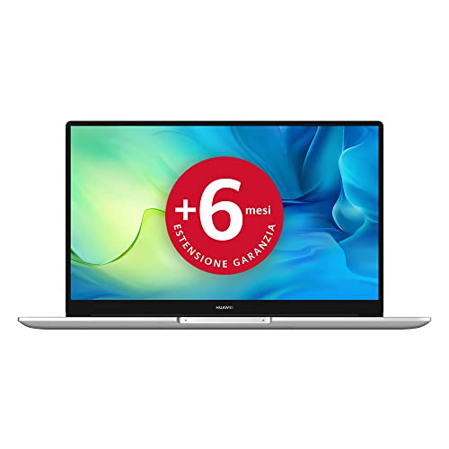 HUAWEI MateBook D 15 Laptop, Notebook PC Portatile da 15,6 Pollici, Intel Core i3 di 11a generazione, 8GB+256GB, Wi-Fi 6, Windows 11, Layout Italiano, Mystic Silver