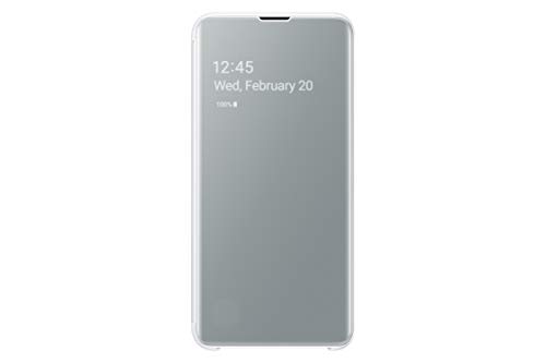Samsung EF-ZG975CWEGWW Clear View Custodia per S10+, Bianco