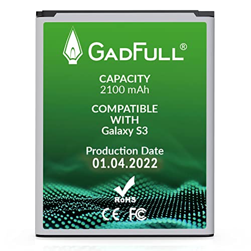 GadFull Batteria compatibile con Samsung Galaxy S3 | 2022 Data di p...