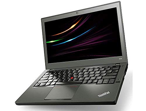 Lenovo ThinkPad X240 Mobiles Notebook, Intel i5 2 x 1,9 GHz, 8 GB di memoria, SSD da 240 GB, display da 12,5 pollici, 1366 x 768, Cam, Windows 10 Pro, 1366 (Ricondizionato)