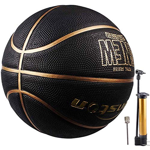 Senston Pallone da Basket di Gomma Unisex Pallacanestro da Basket con Pompa - Taglia 7