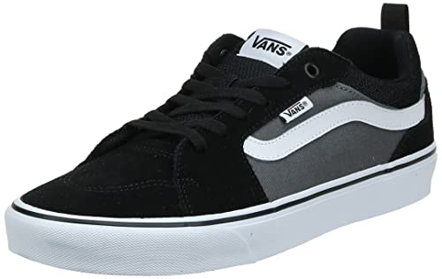 Vans Filmore, Scarpe Uomo, Nero Grigio (Suede Canvas Black Pewter), 43 EU