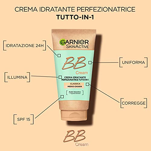 Garnier BB Cream Classica SkinActive, Per Pelle Uniforme e Idratata...