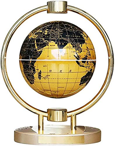 globi della Terra Decorazione del Globo del Mondo Globo Galleggiante 6 con Luce a LED, Magnetico Galleggiante Giallo Supporto Cornice Esposizione Ufficio